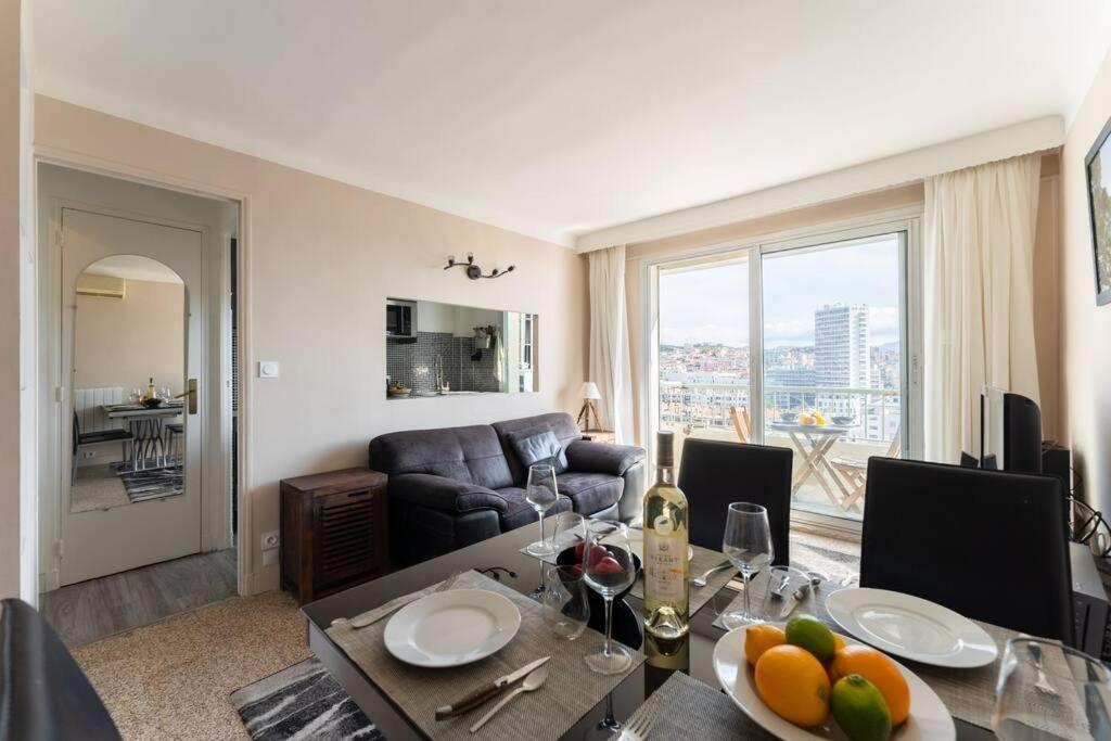Vue Mer Plage Catalans Vieux Port Clim - 2 Chambres Marseille Exterior photo
